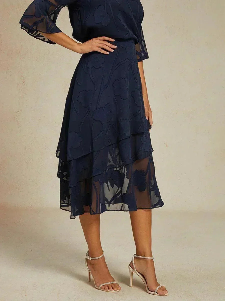 Falda Monaco | floral en chiffon