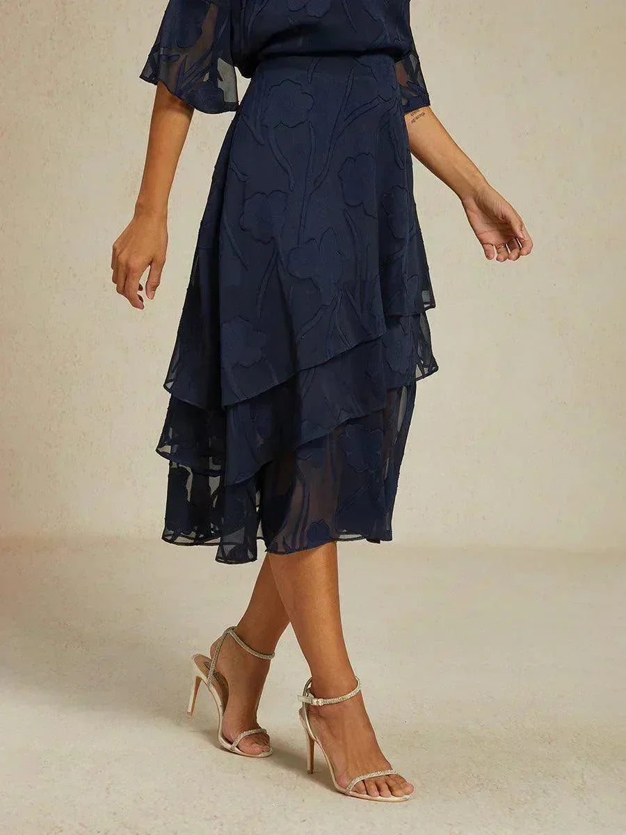 Falda Monaco | floral en chiffon