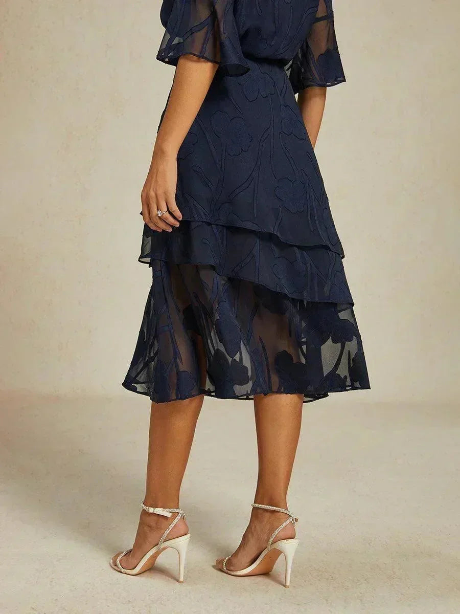 Falda Monaco | floral en chiffon