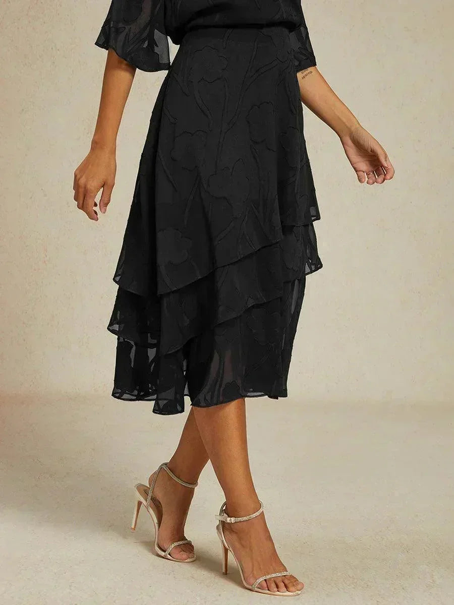 Falda Monaco | floral en chiffon