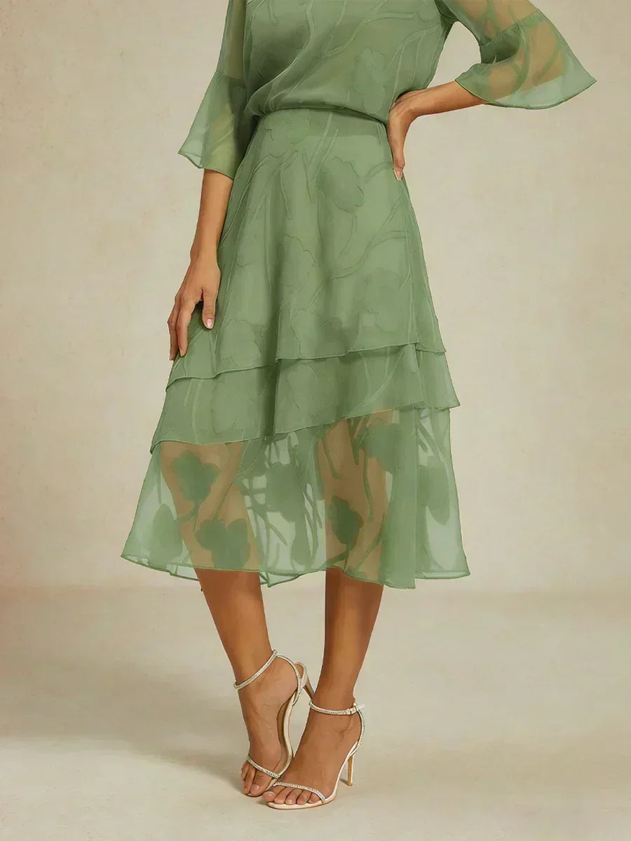 Falda Monaco | floral en chiffon