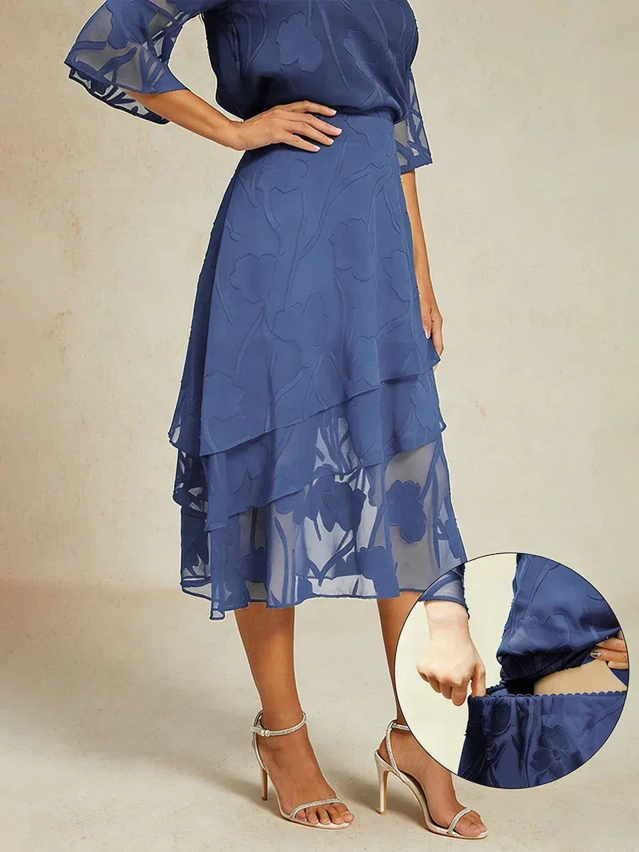 Falda Monaco | floral en chiffon