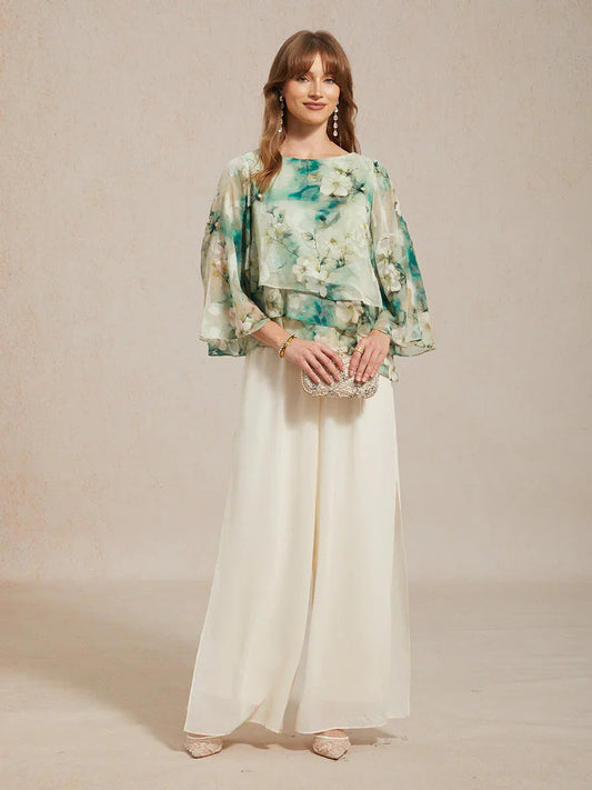 Pantalón Carla | chiffon fluido