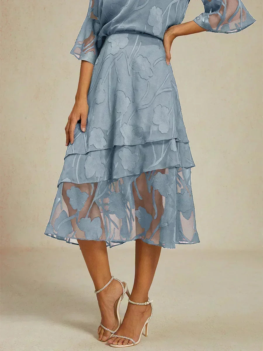 Falda Monaco | floral en chiffon
