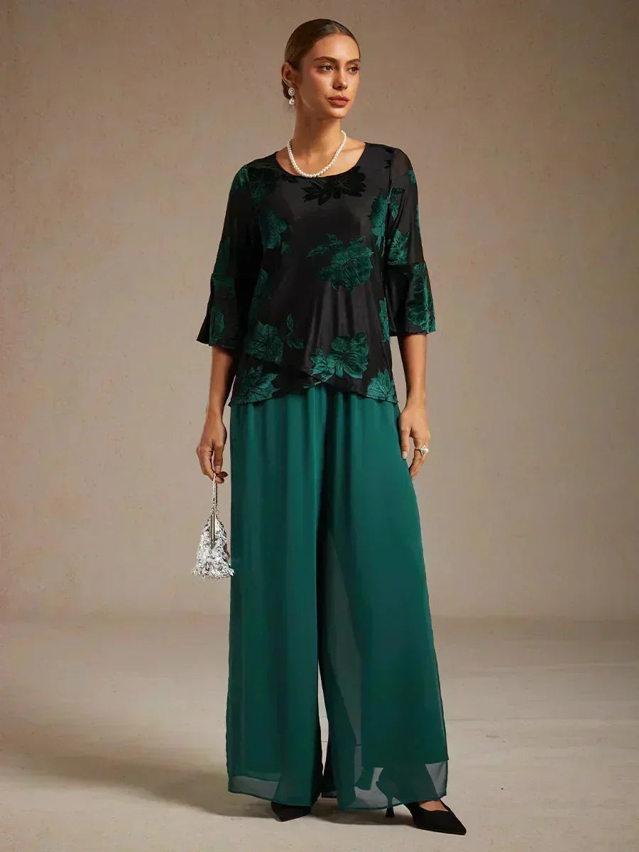 Pantalón Carla | chiffon fluido
