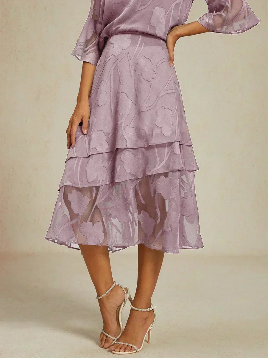 Falda Monaco | floral en chiffon