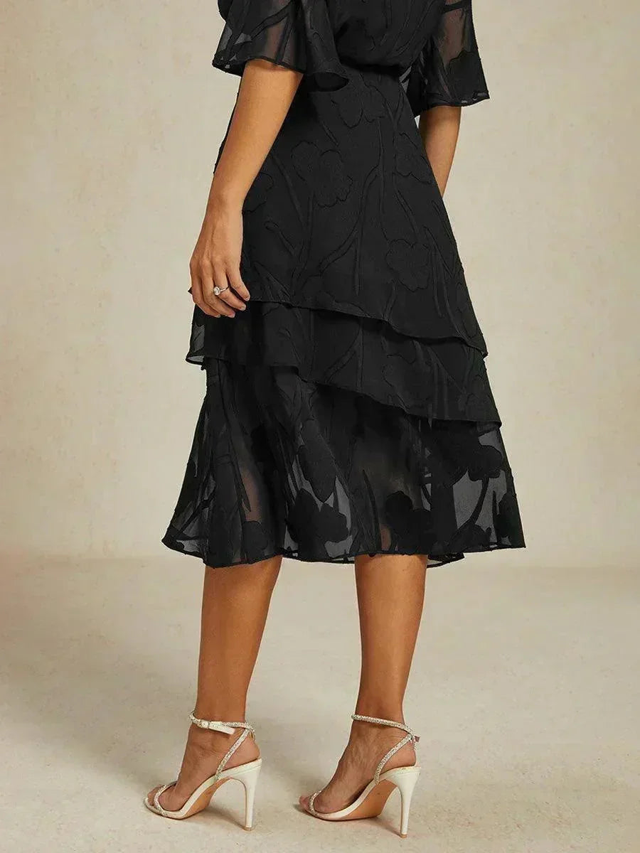 Falda Monaco | floral en chiffon