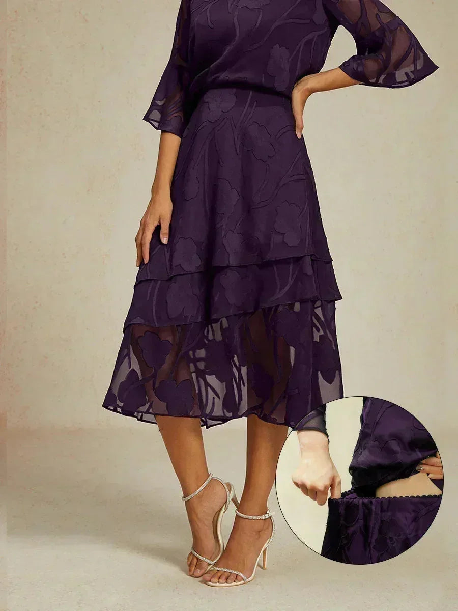 Falda Monaco | floral en chiffon