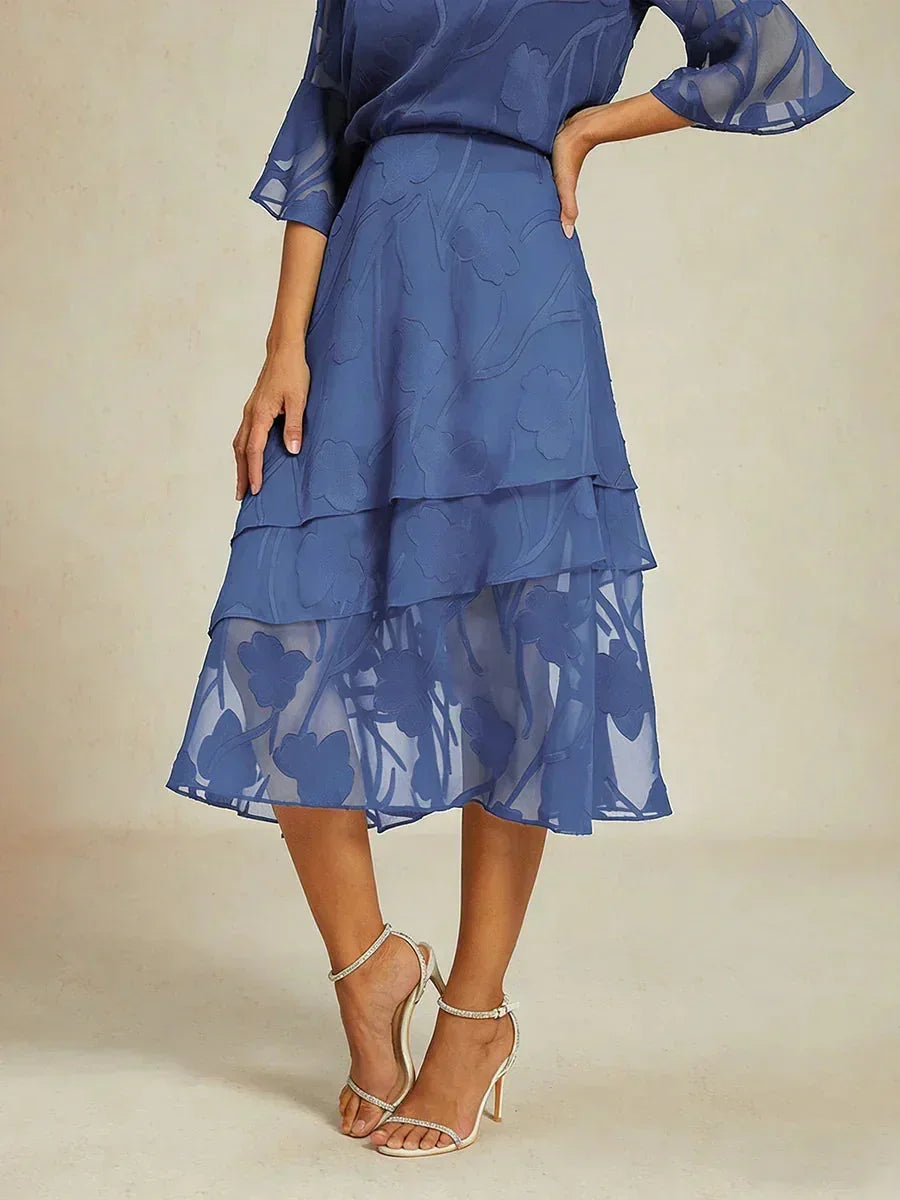 Falda Monaco | floral en chiffon