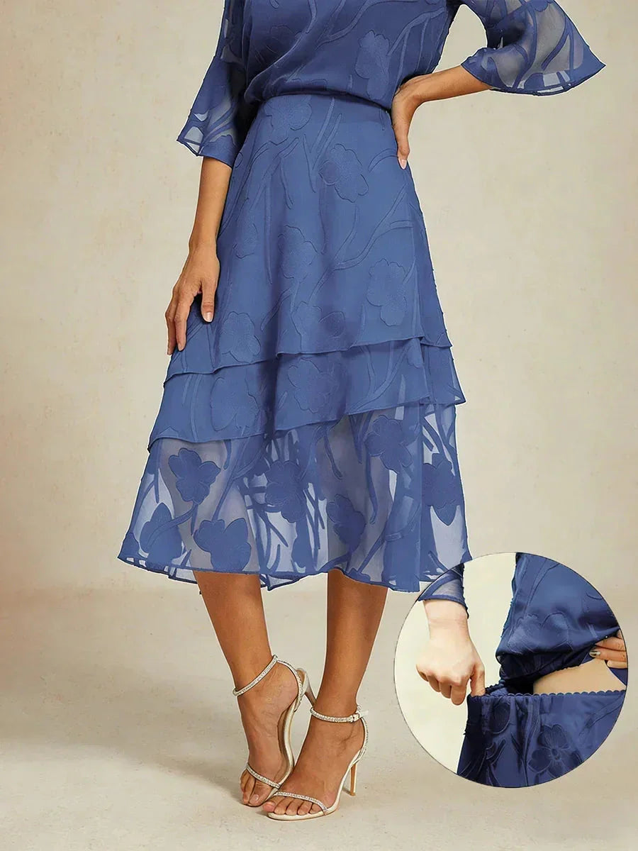 Falda Monaco | floral en chiffon