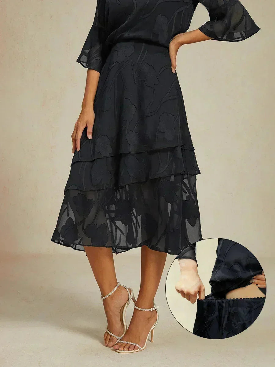 Falda Monaco | floral en chiffon