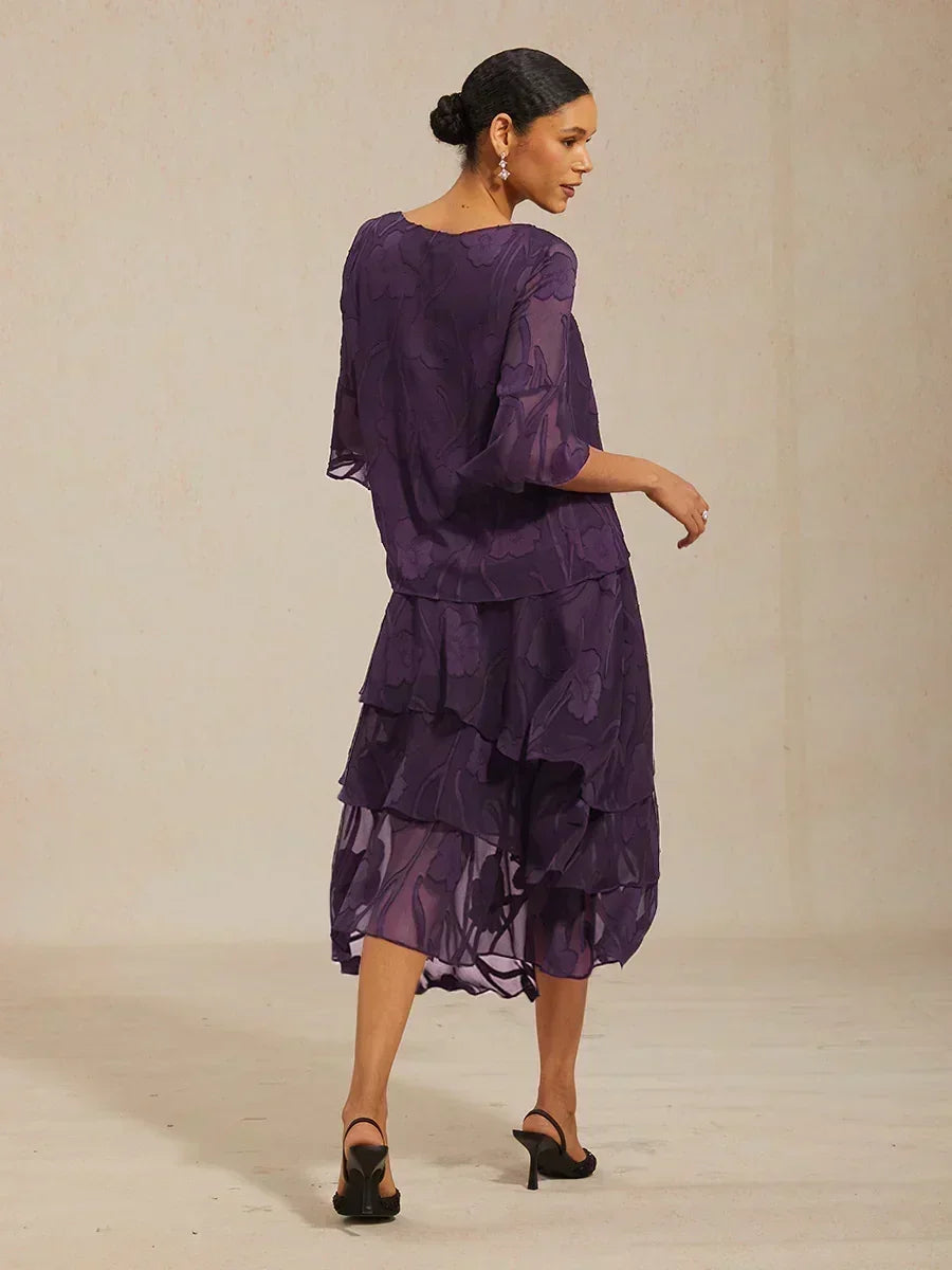 Falda Monaco | floral en chiffon