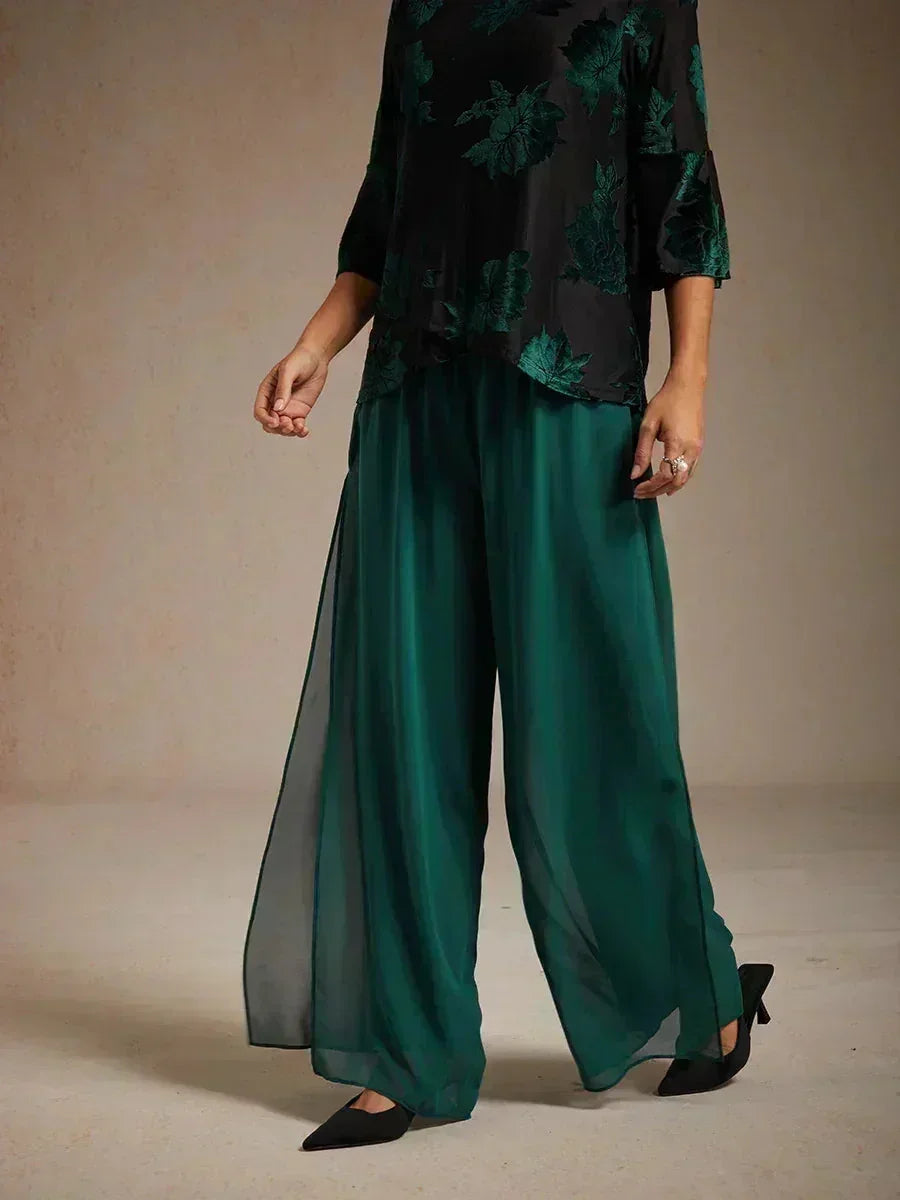 Pantalón Carla | chiffon fluido