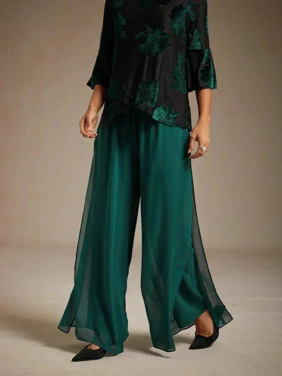 Pantalón Carla | chiffon fluido