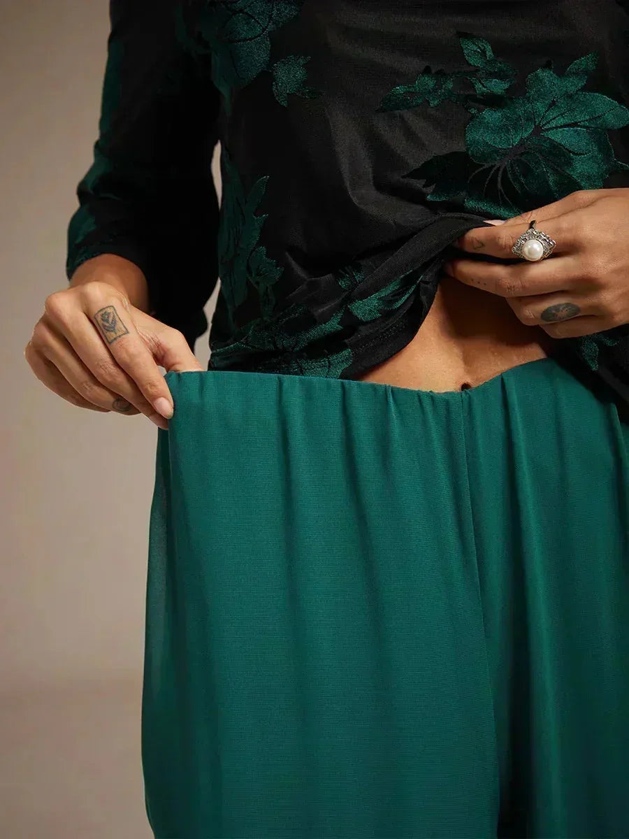 Pantalón Carla | chiffon fluido