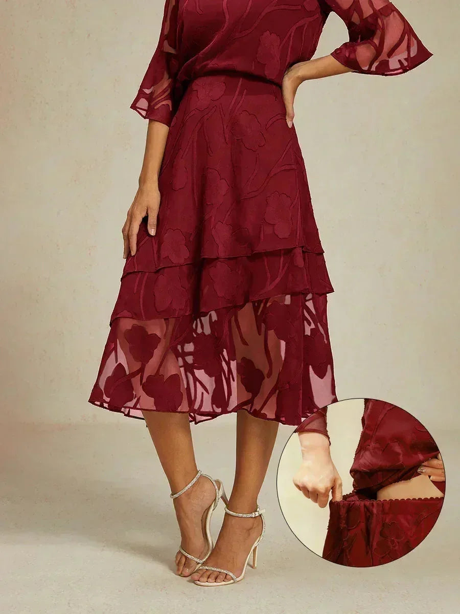 Falda Monaco | floral en chiffon