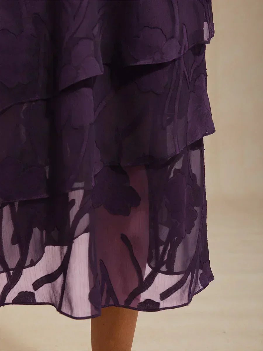 Falda Monaco | floral en chiffon