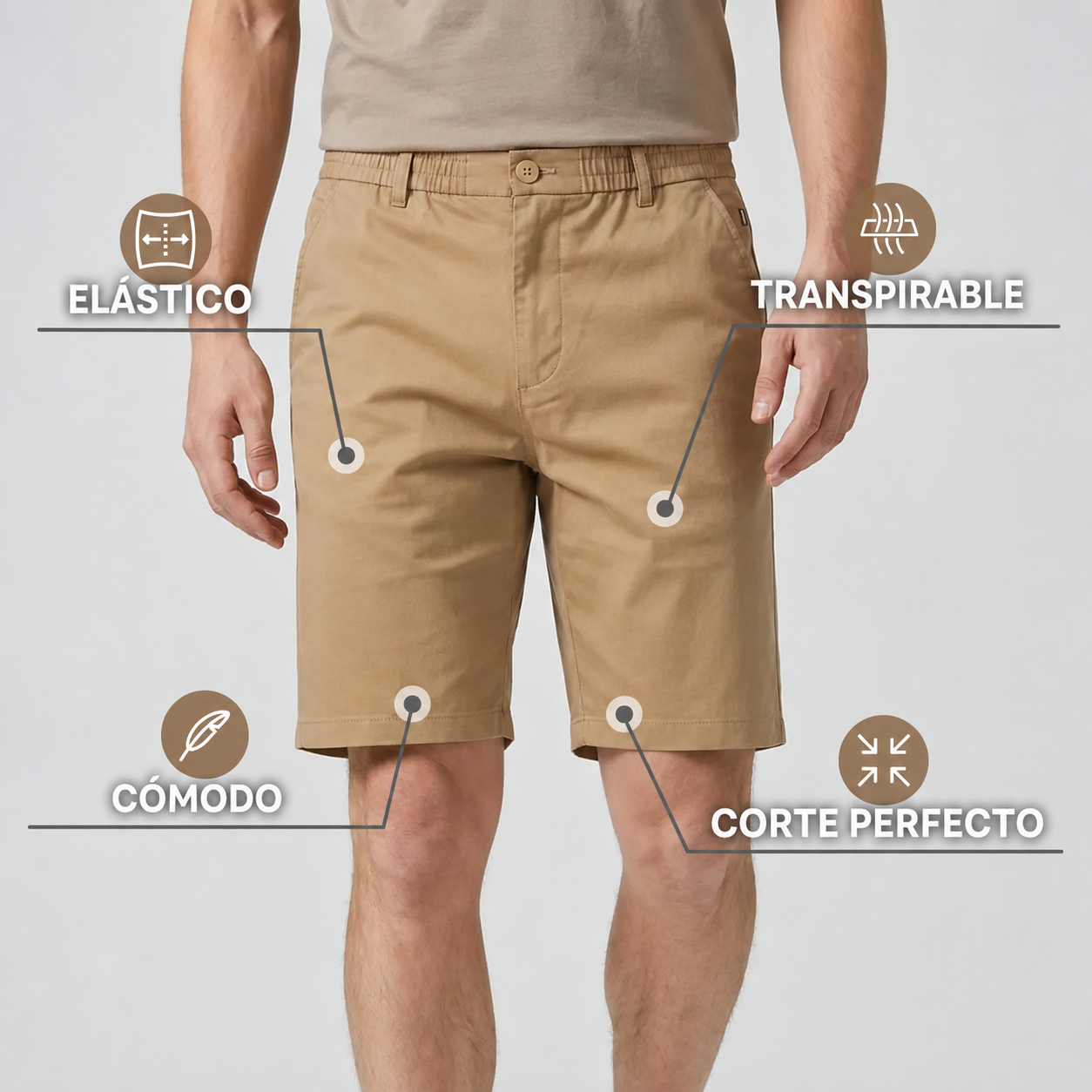 Luca | Pantalón chino corto