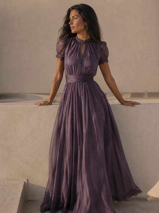Flavia | Vestido fluido de encaje