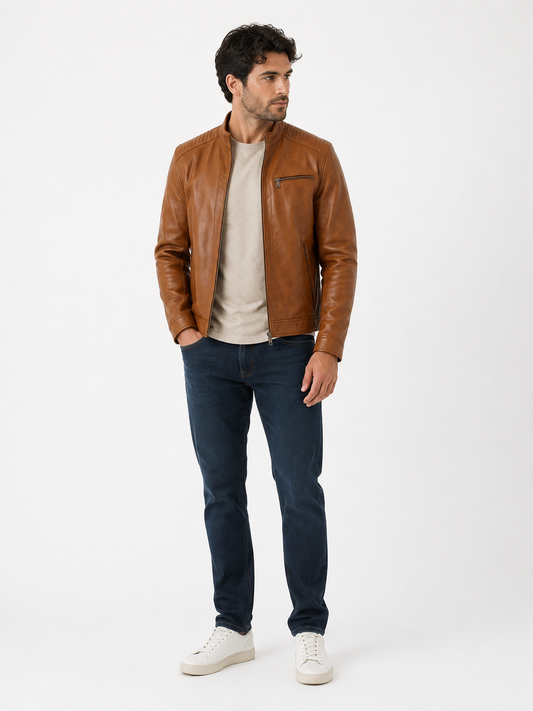 Mario | Chaqueta de cuero sintético