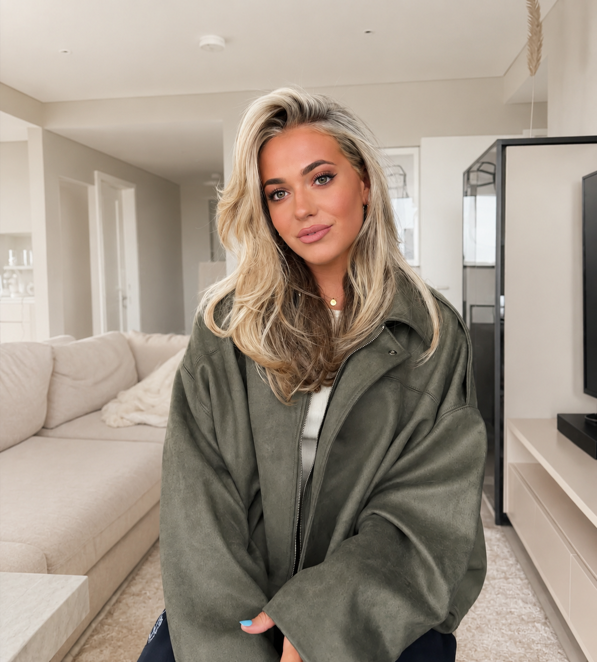 Alma | Chaqueta ante oversize