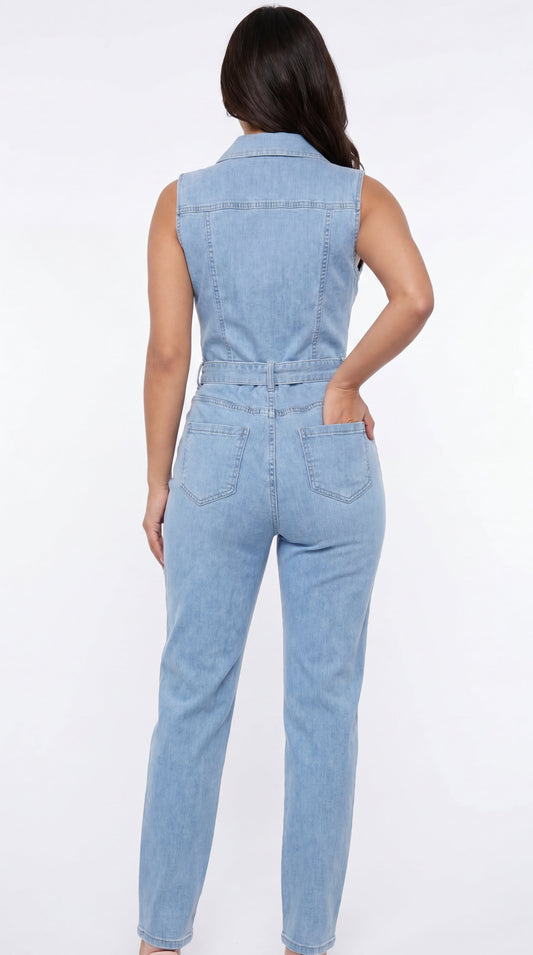 Mono Linda | denim con cinturón