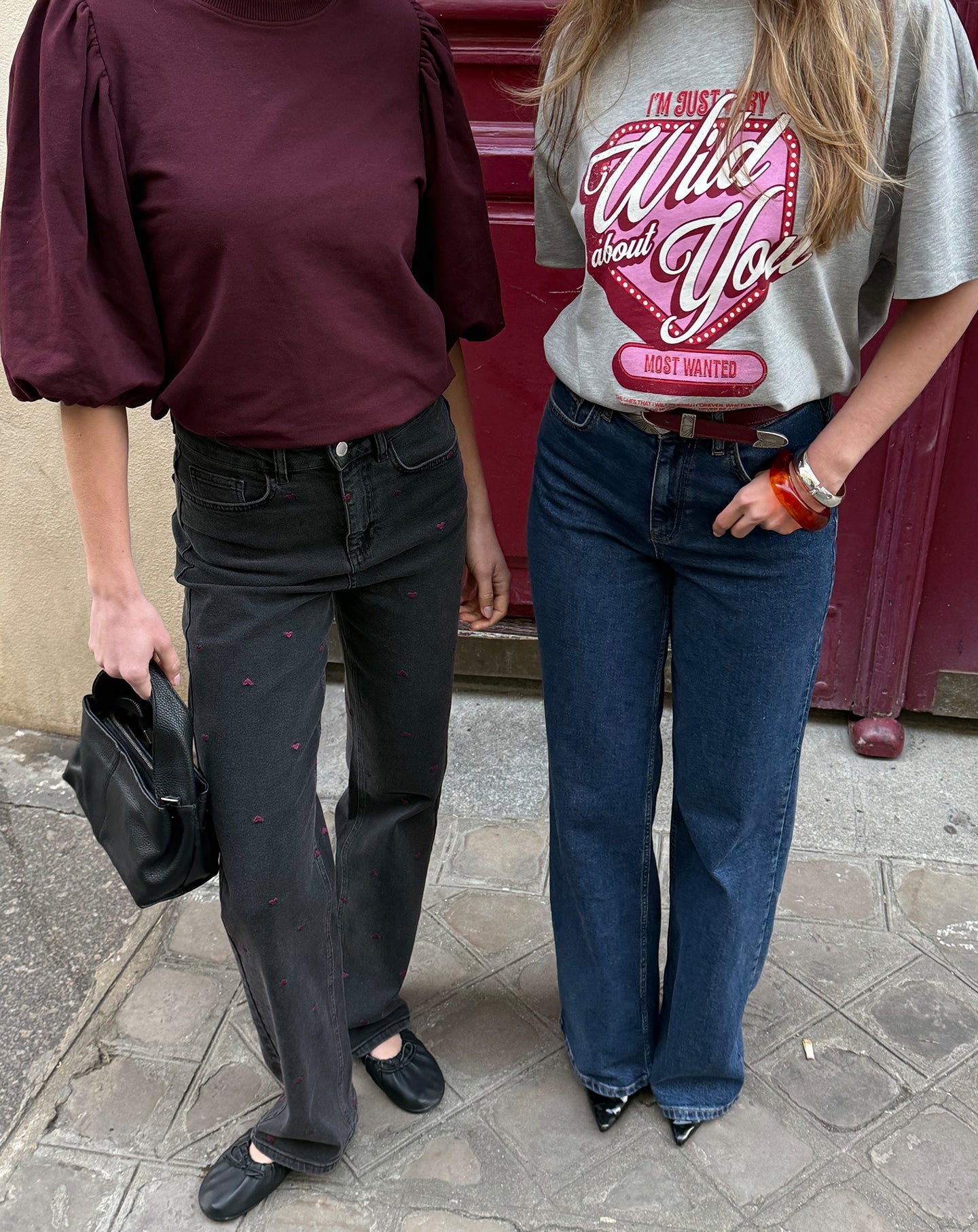 Jeans Mar | corazones bordados