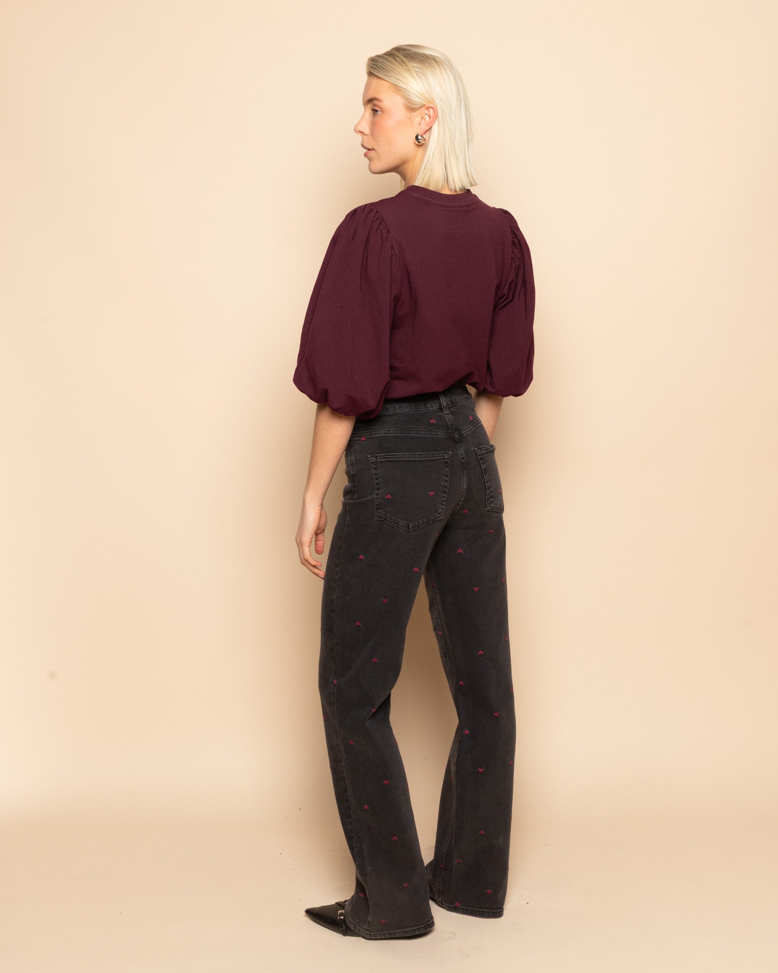 Jeans Mar | corazones bordados