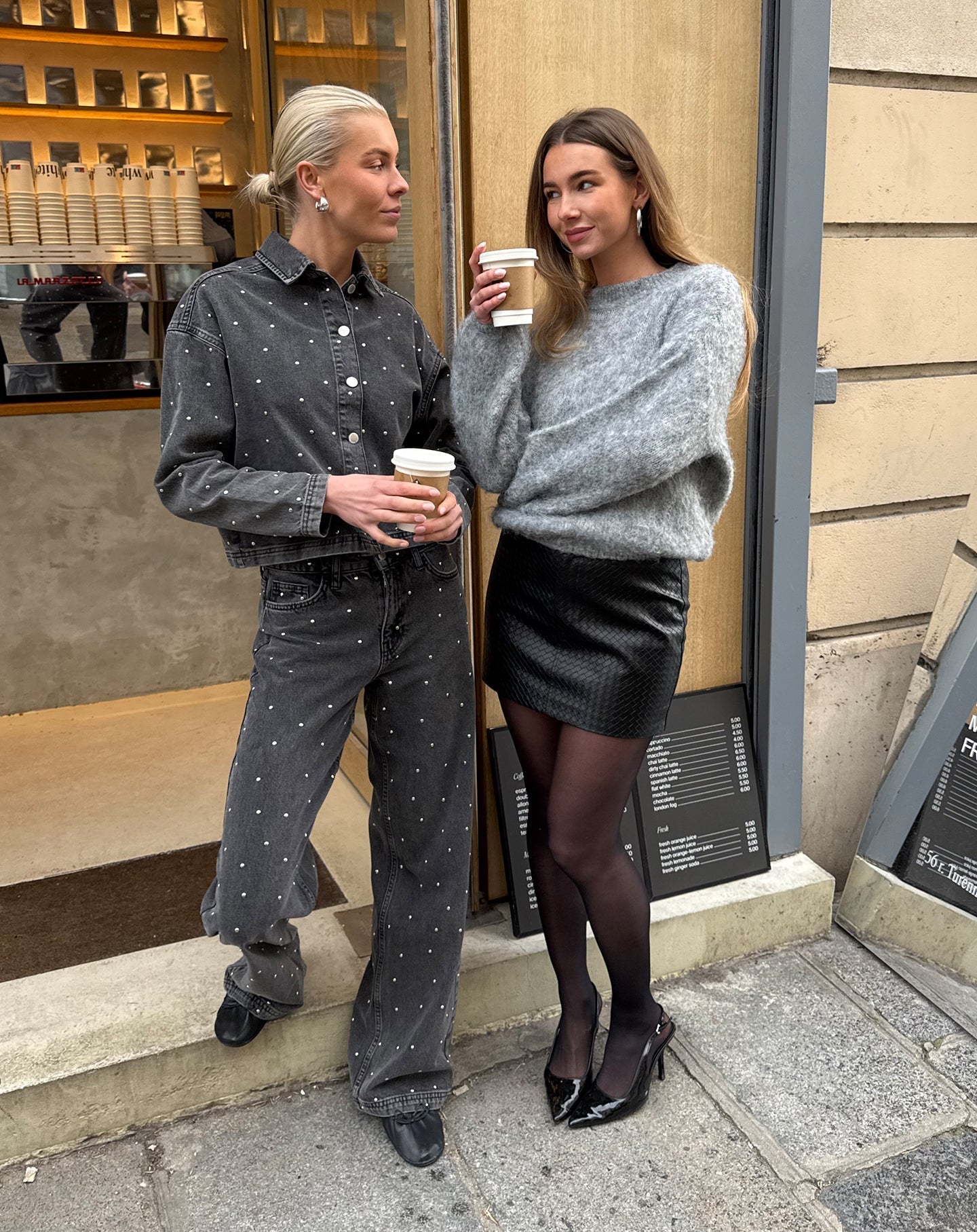 Jeans Urus | strass gris
