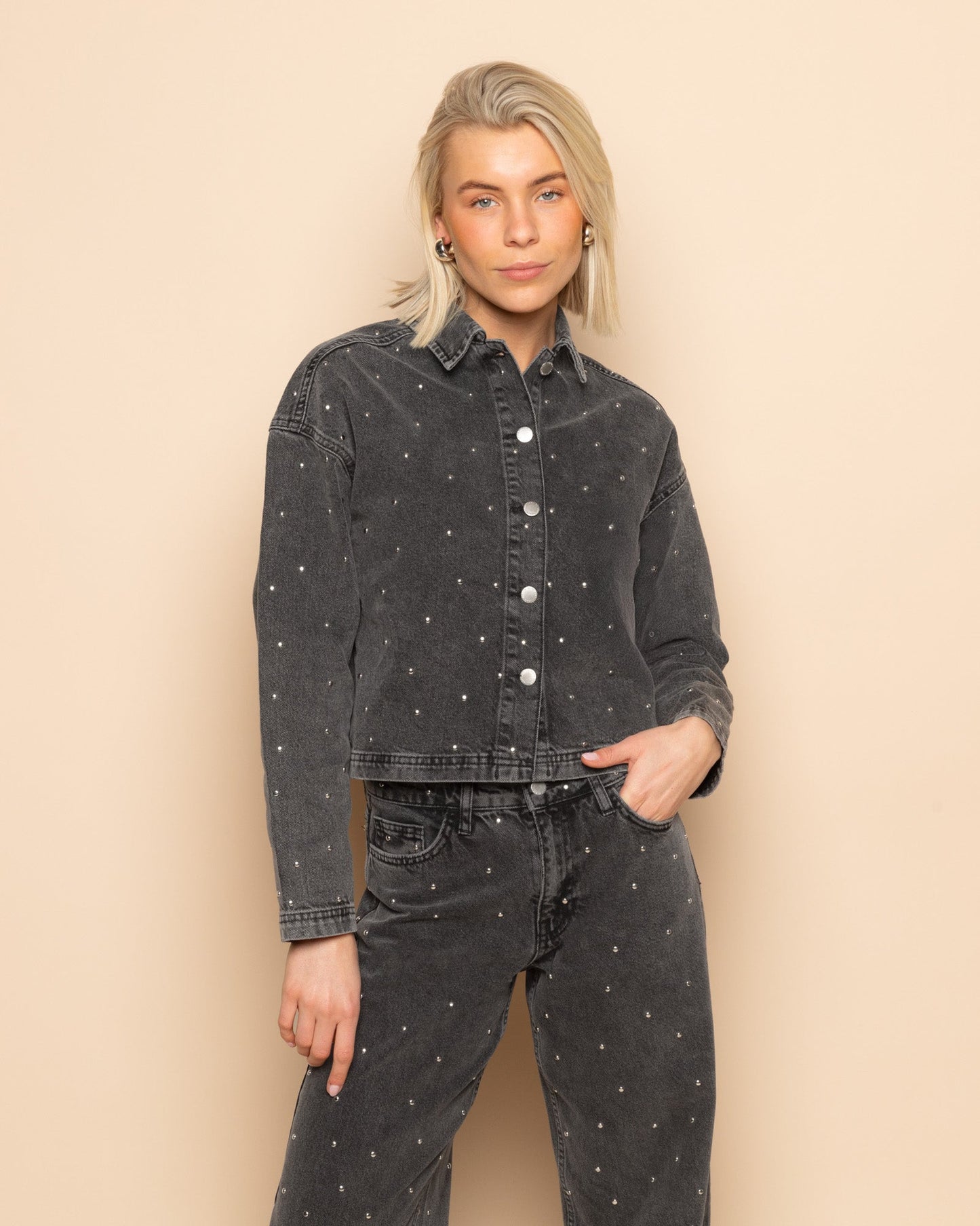 Jeans Urus | strass gris