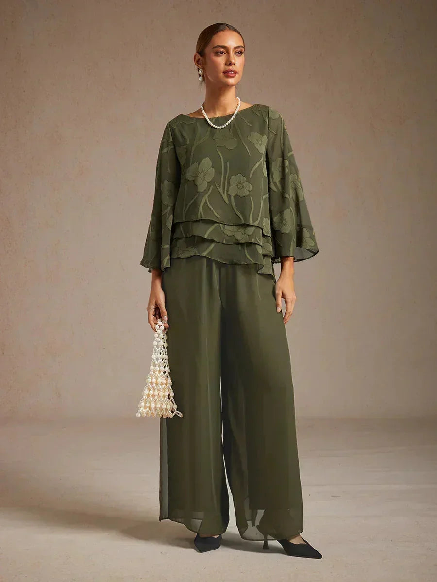 Pantalón Carla | chiffon fluido