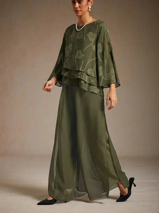 Pantalón Carla | chiffon fluido