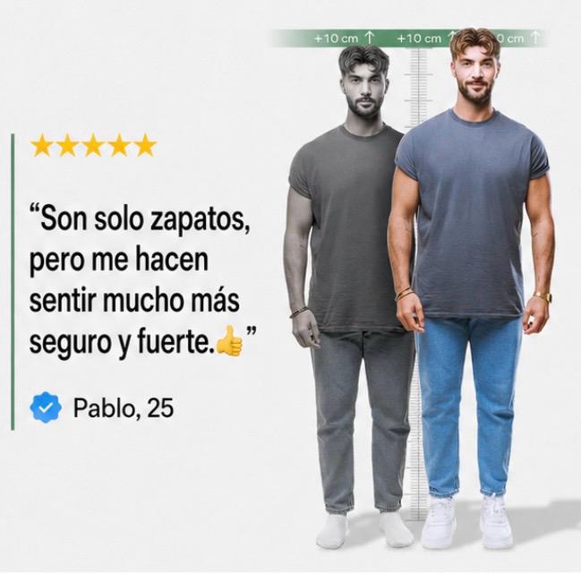 Aurea | Zapatillas elevadoras (+6cm, +8cm o +10cm)