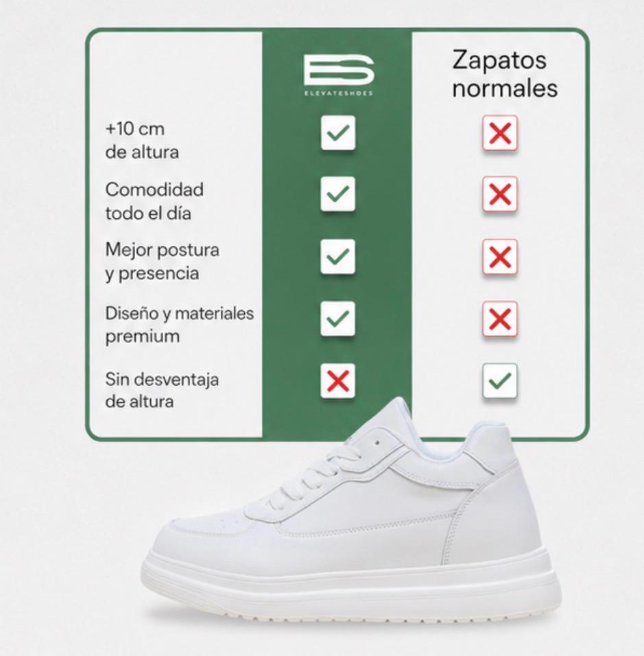 Aurea | Zapatillas elevadoras (+6cm, +8cm o +10cm)