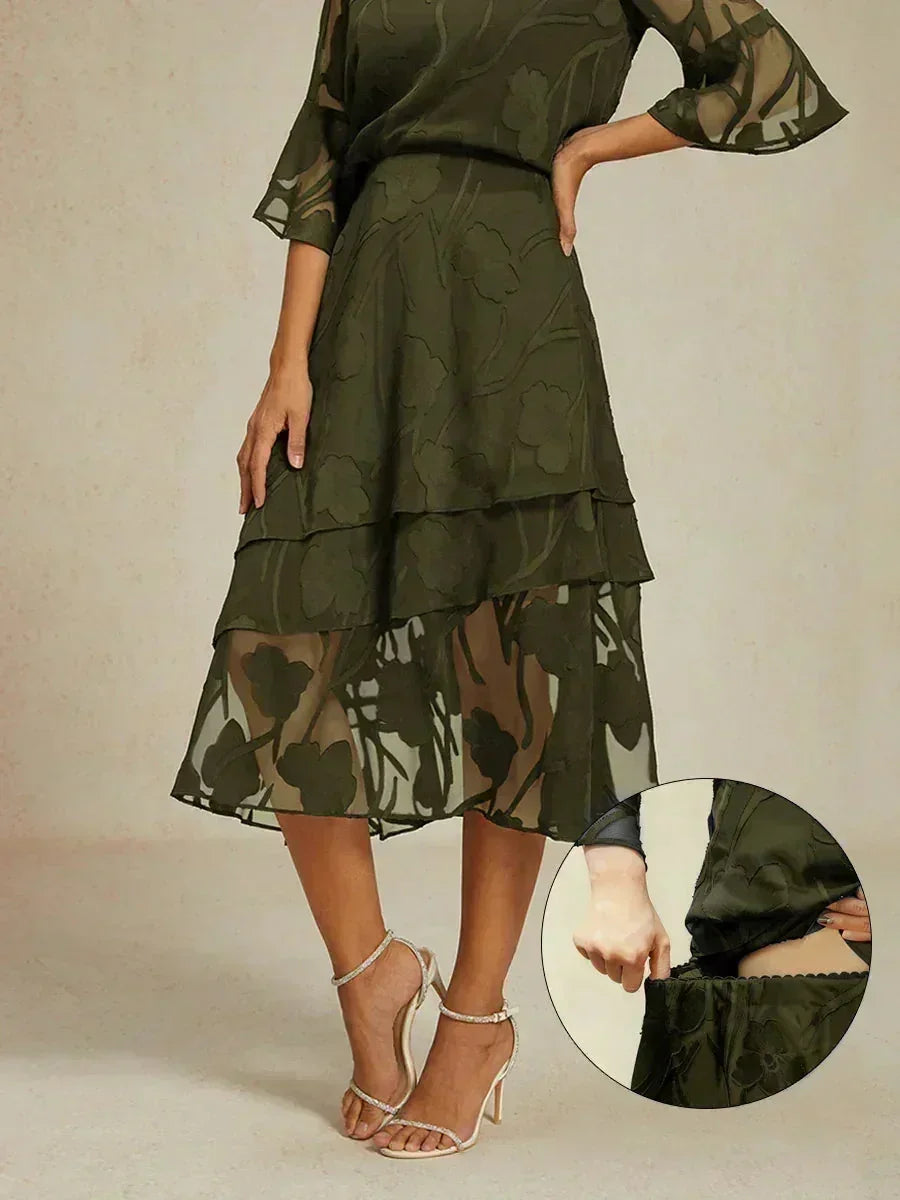 Falda Monaco | floral en chiffon