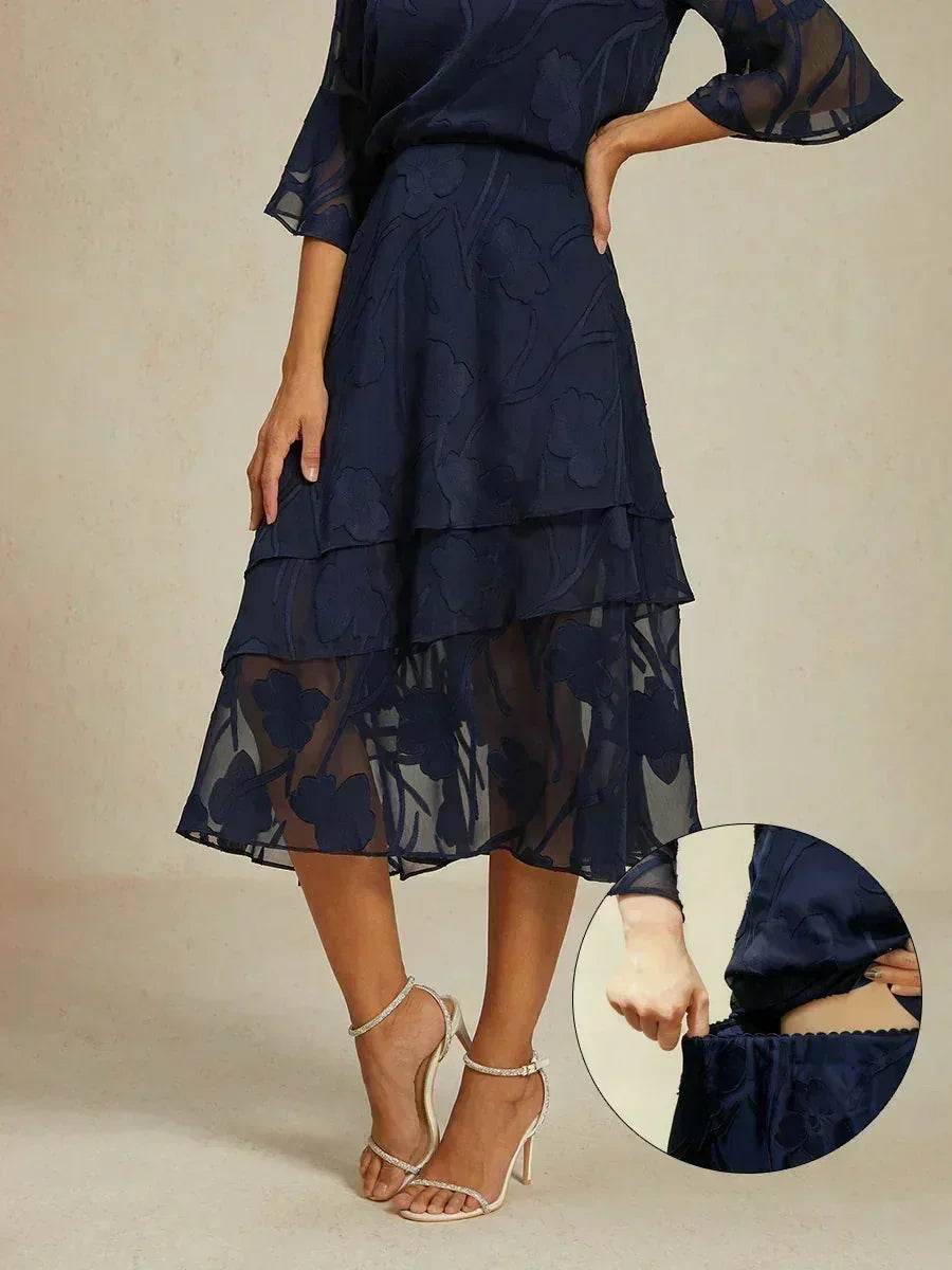 Falda Monaco | floral en chiffon