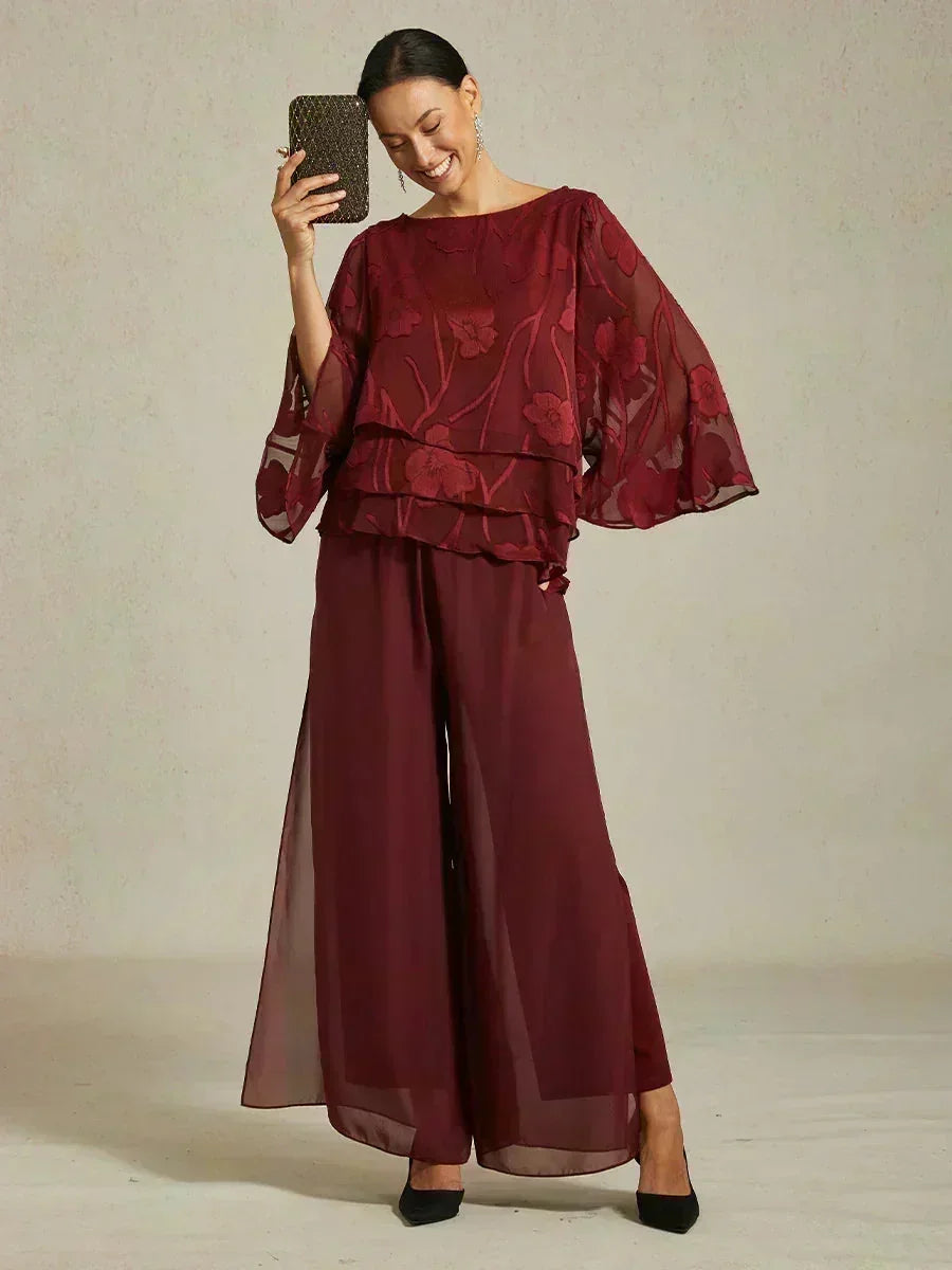 Pantalón Carla | chiffon fluido