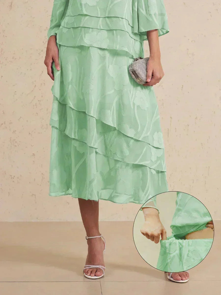 Falda Monaco | floral en chiffon