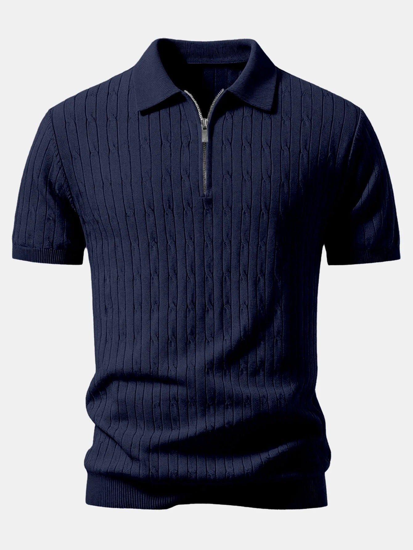 Valerio | Polo jacquard y pantalón tapered