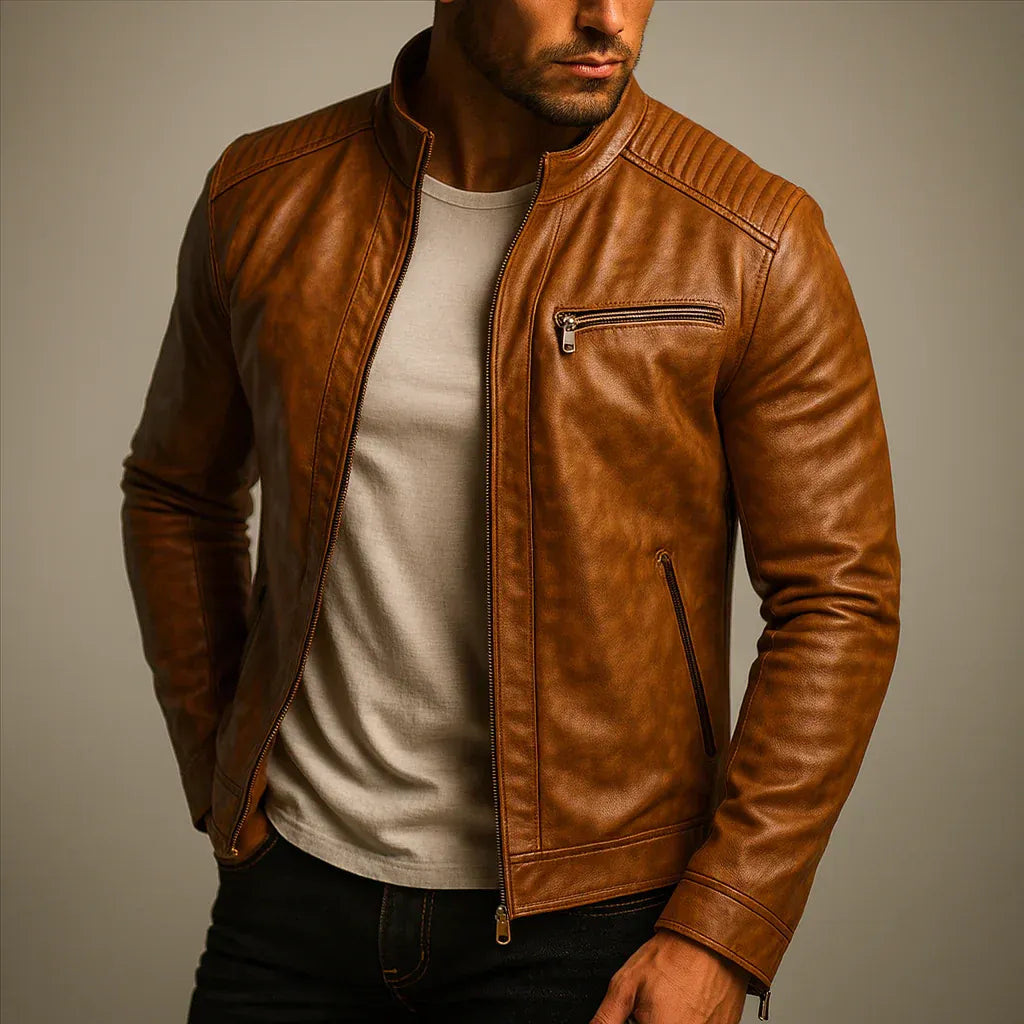 Mario | Chaqueta de cuero sintético