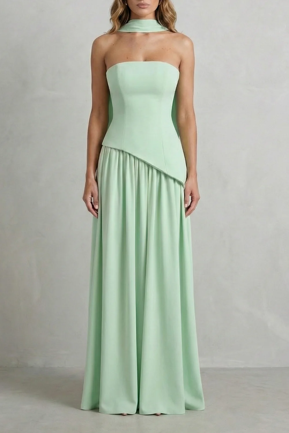 Alessia | Vestido maxi esculpido
