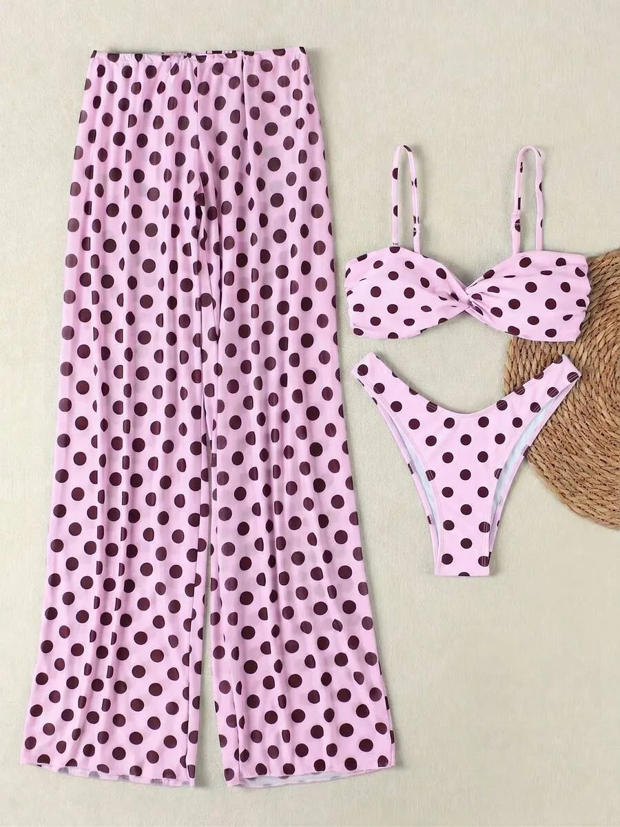 Bianca | Conjunto bikini lunares