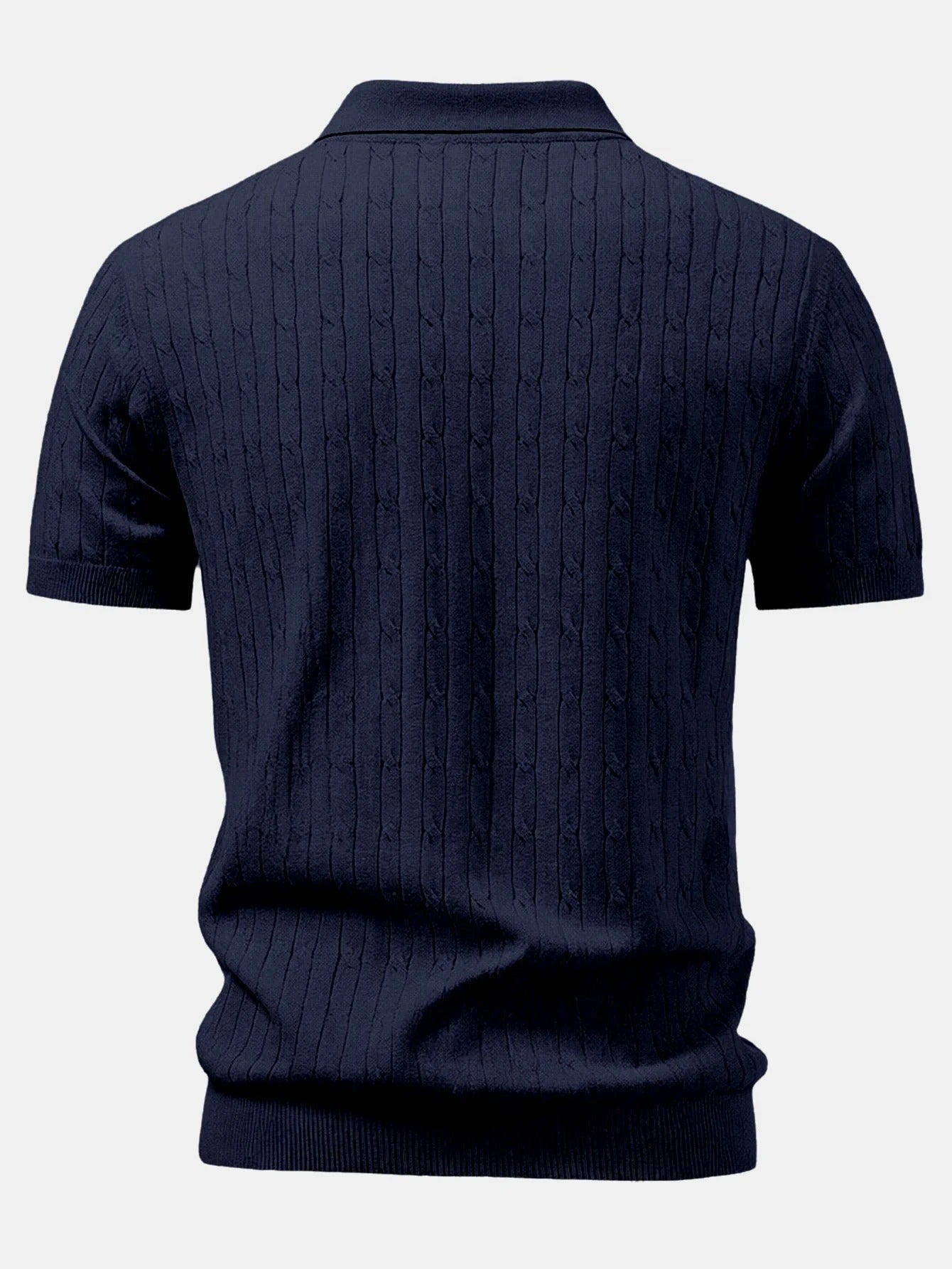 Valerio | Polo jacquard y pantalón tapered