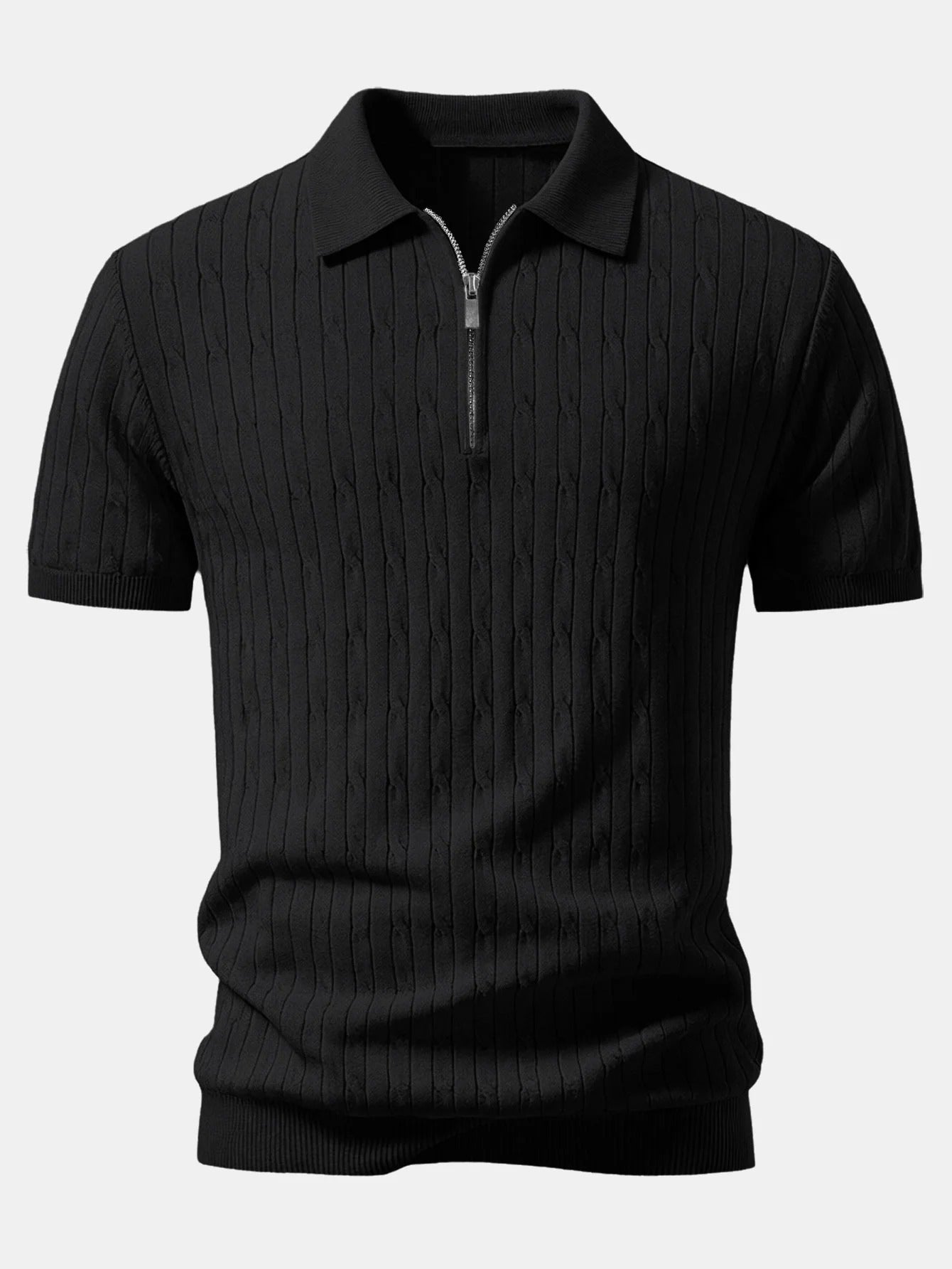 Valerio | Polo jacquard y pantalón tapered