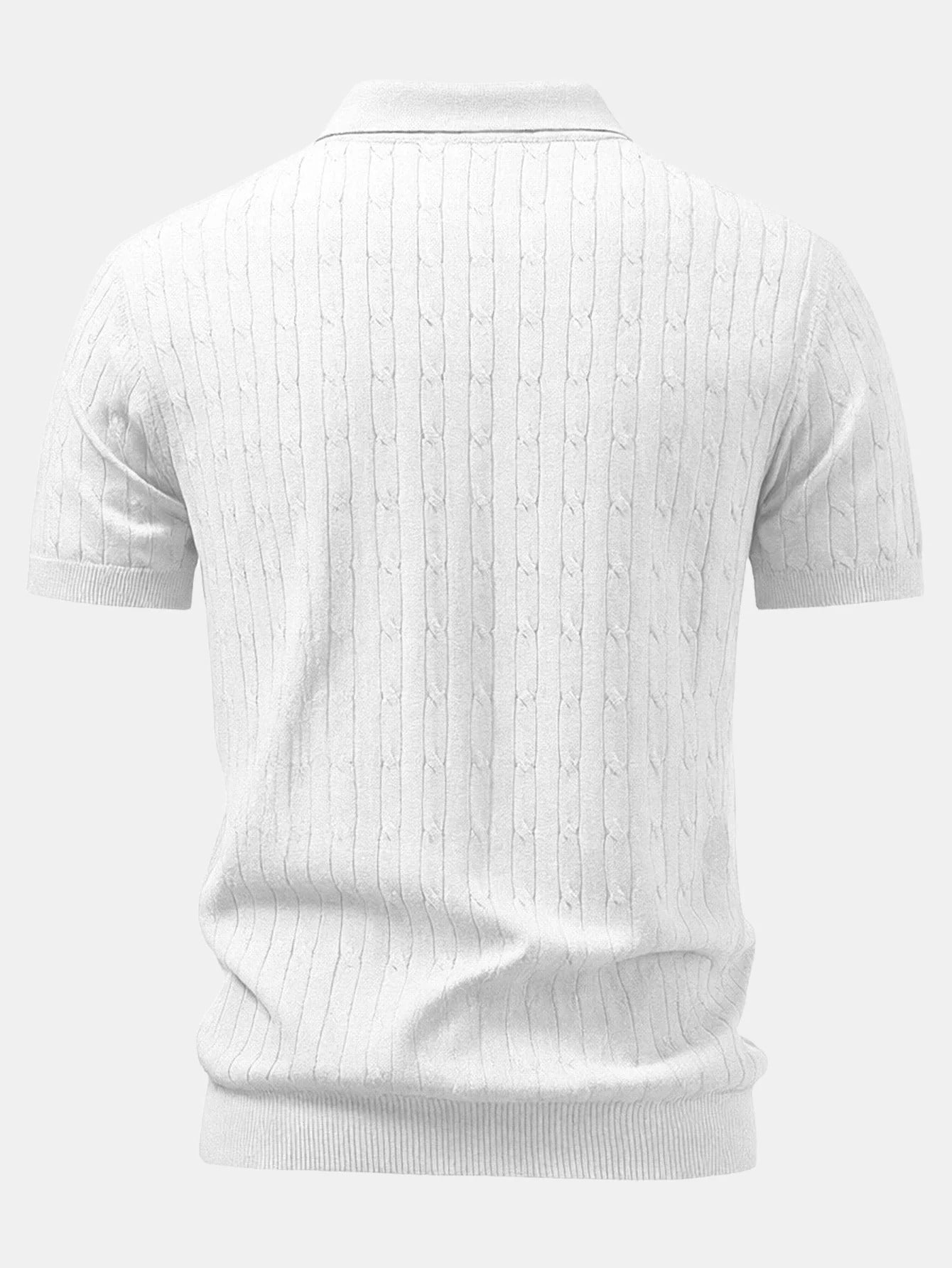 Valerio | Polo jacquard y pantalón tapered