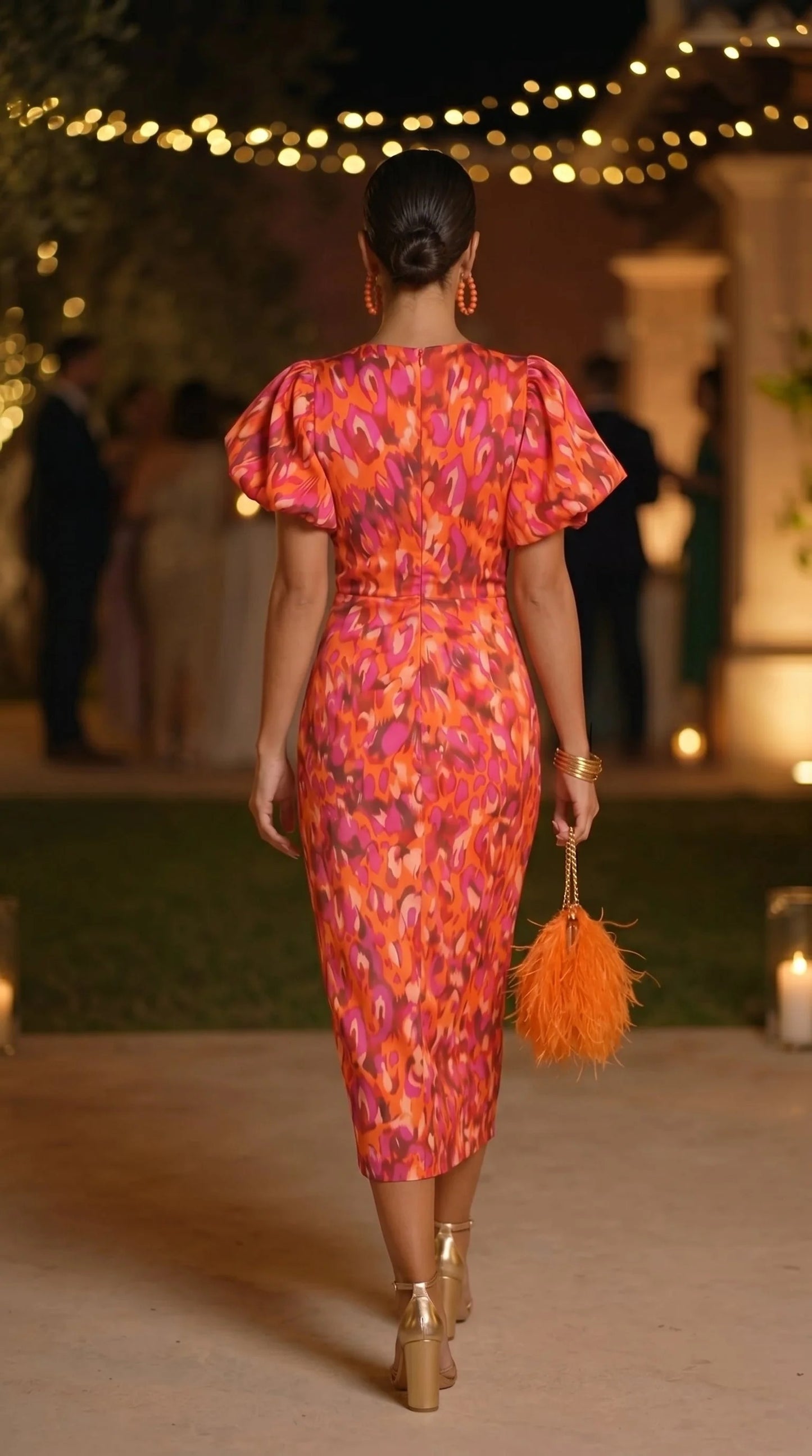 Carla | Vestido manga abullonada