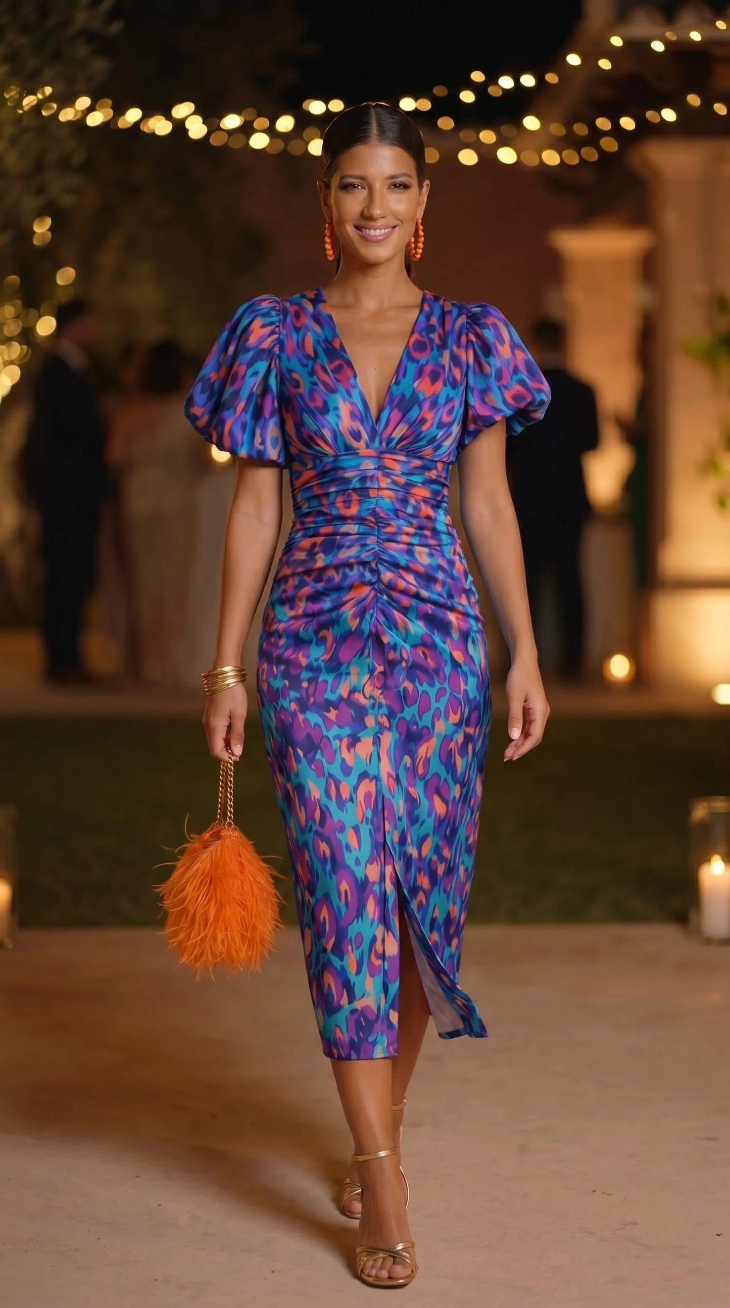 Carla | Vestido manga abullonada