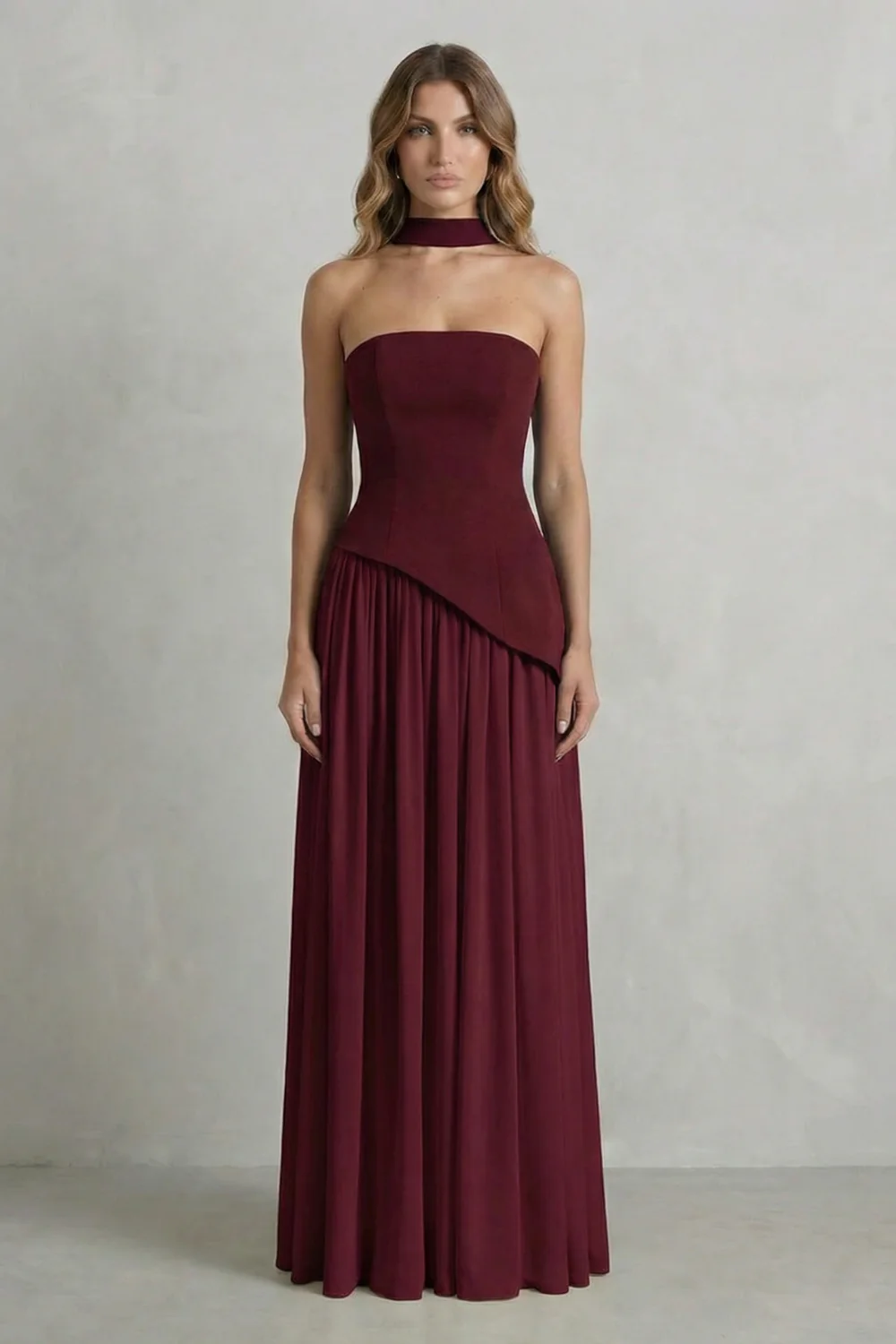 Alessia | Vestido maxi esculpido
