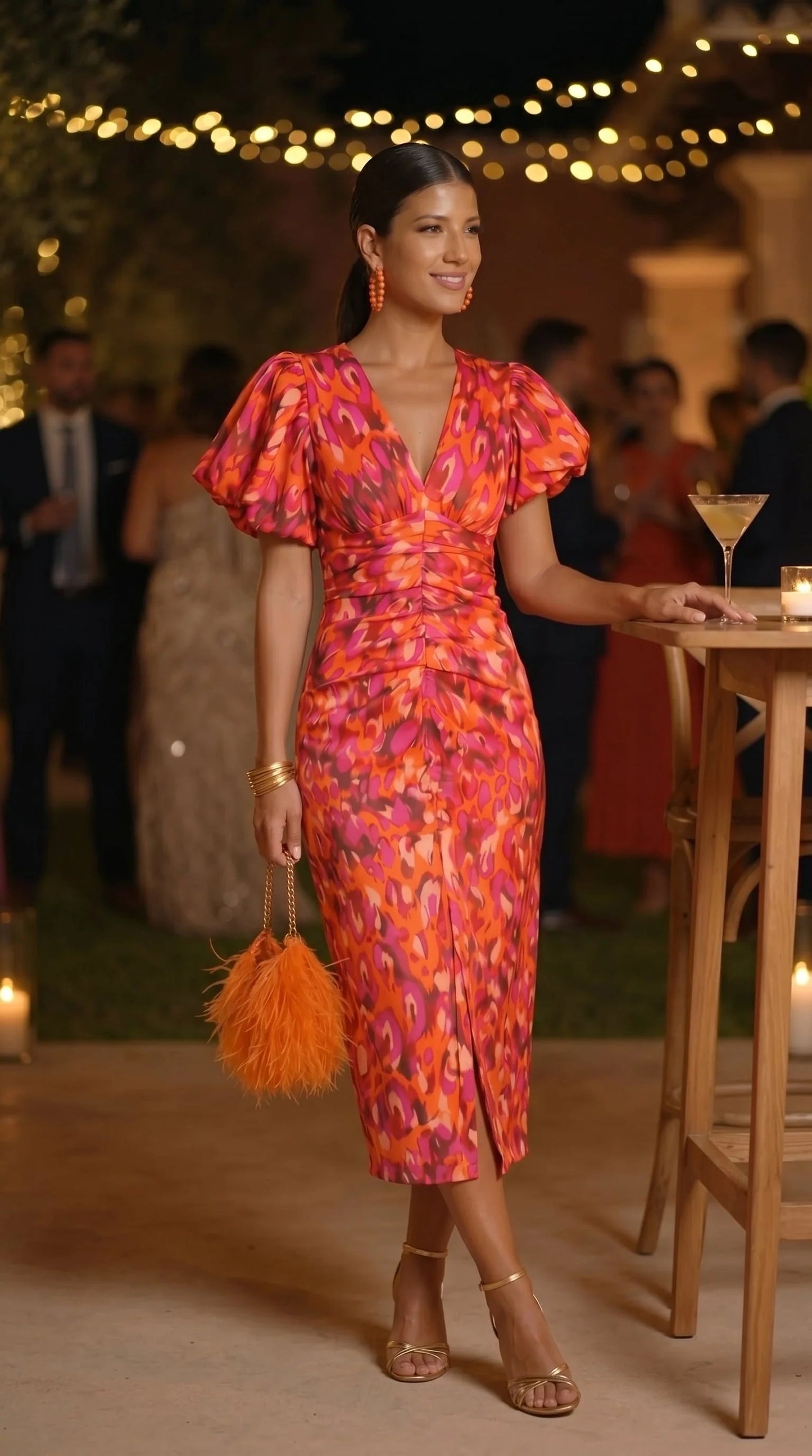 Carla | Vestido manga abullonada