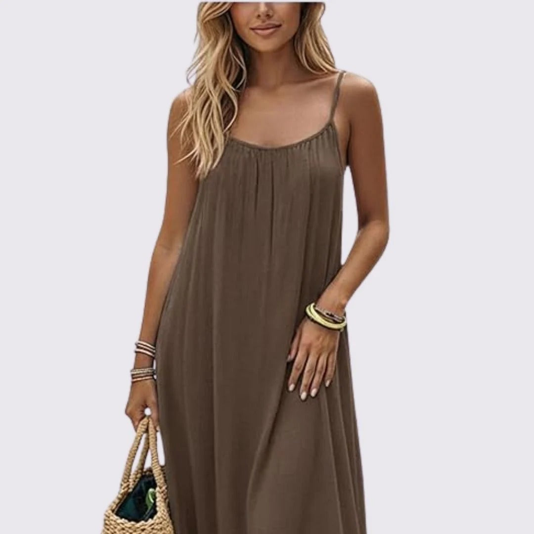 Celine | Vestido largo espalda abierta